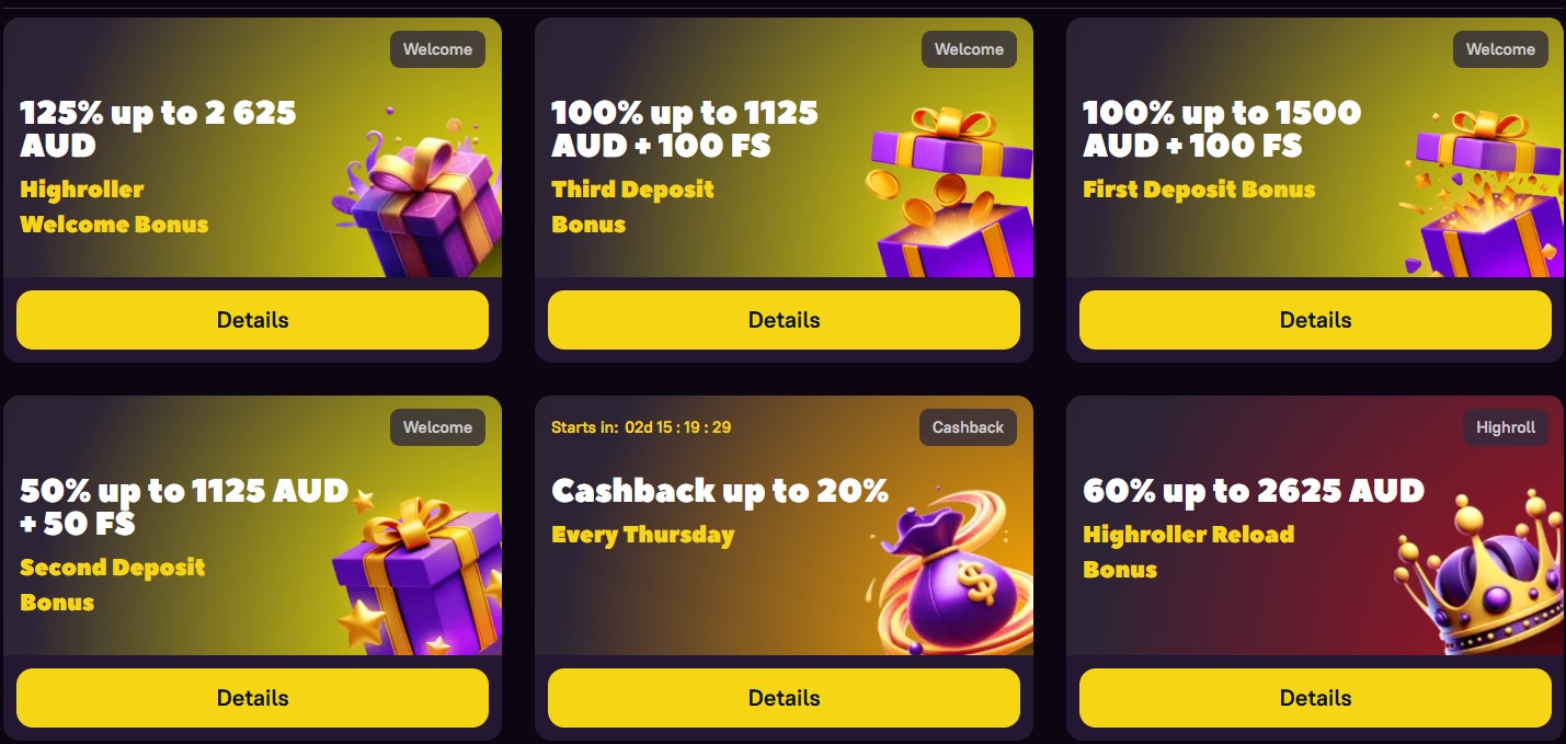 Bonus and promotions